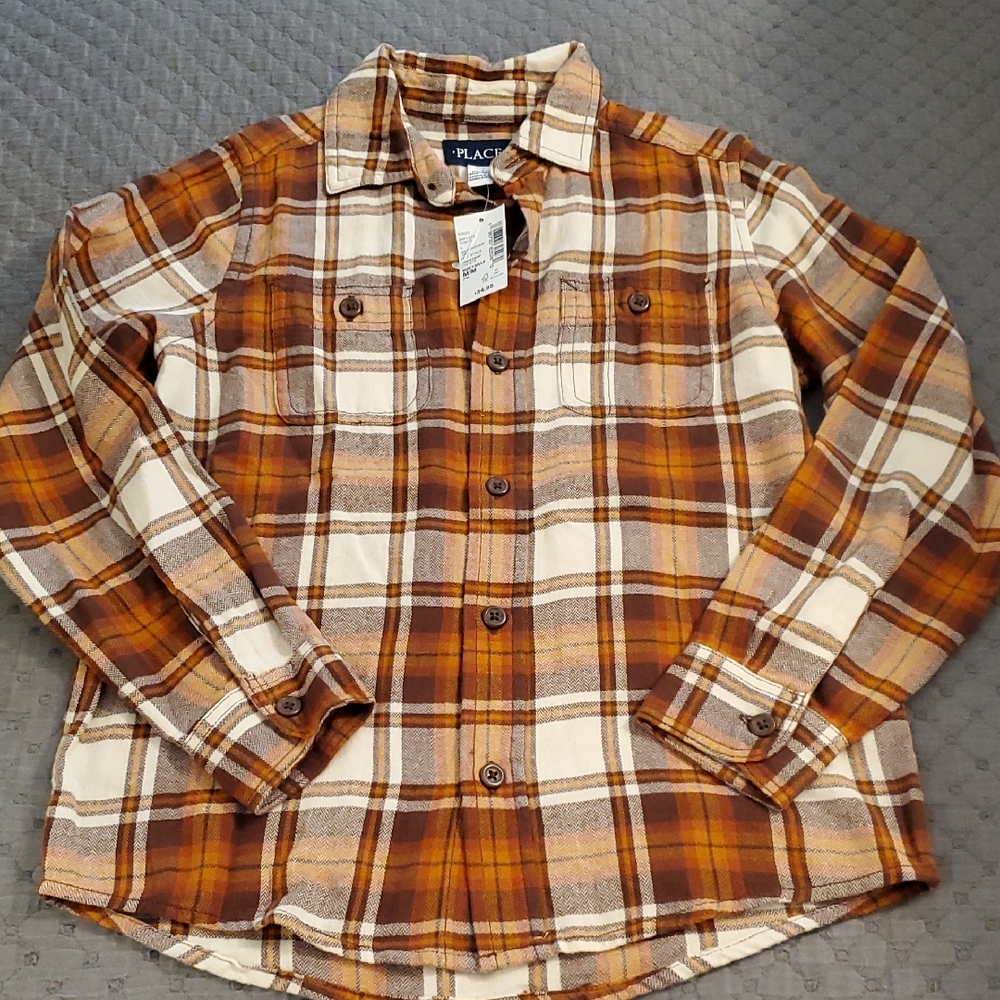 NWT Children's Place Flannel Button Down